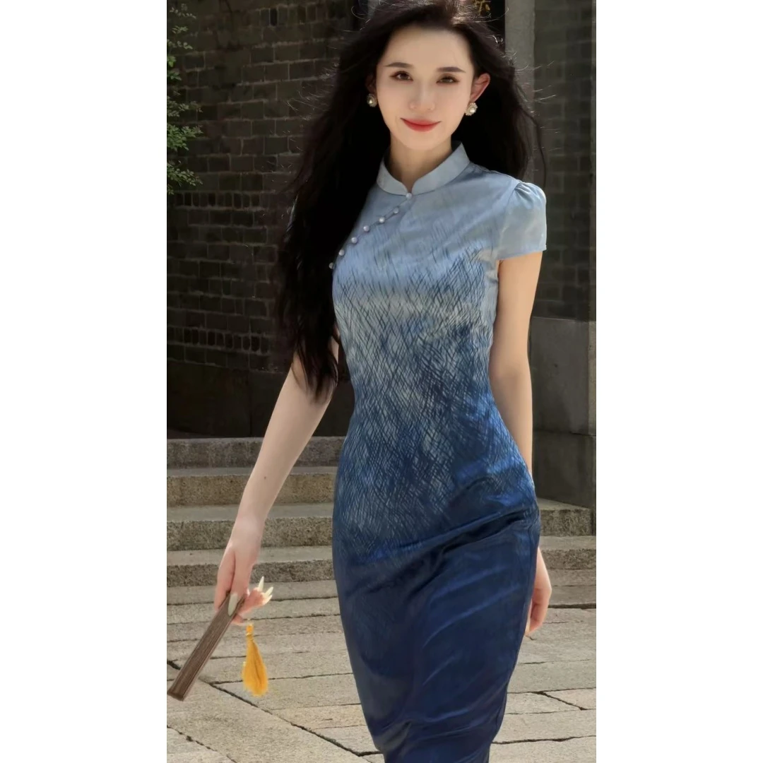 【yola】大展蓝图夏季新款高级法式气质显瘦直筒连衣裙-YL50140