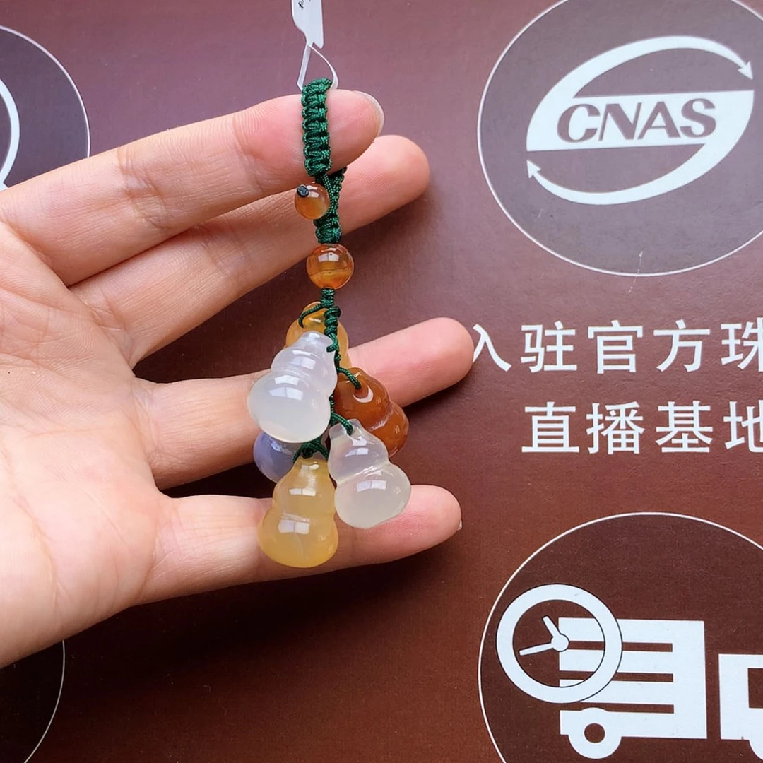 【闪购商品】玛瑙/玉髓车挂未镶嵌钥匙扣
