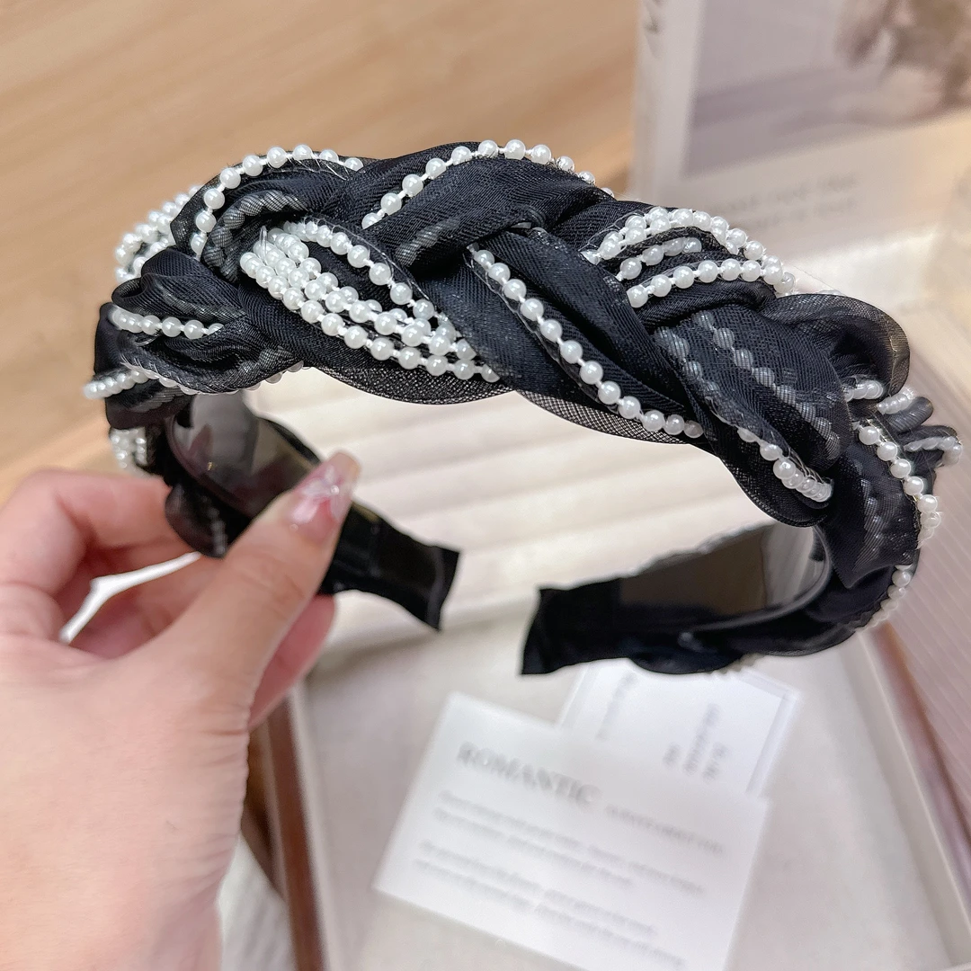 带齿韩国欧巴定制高端黑色细款发箍韩国夏天头箍气质