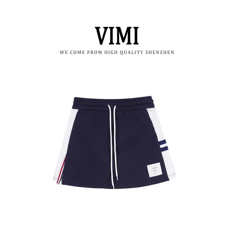 【条纹短裙】春季新款条纹时尚抽绳短裙 2502ZCXNS10883