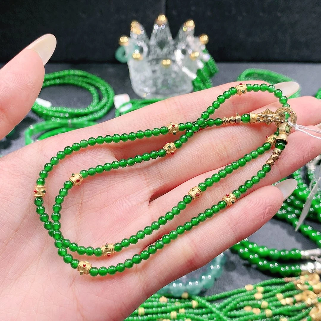 翡翠未镶嵌手链项链