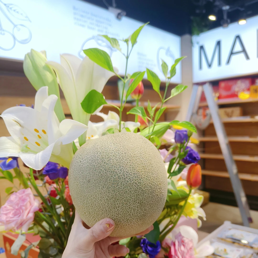 活动软口哈密瓜一个，海南，1000克