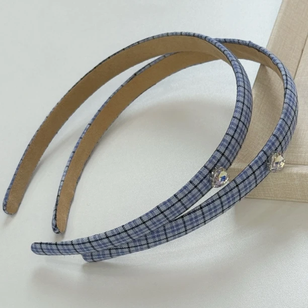 新款韩系格纹发箍女时尚百搭压发发卡简约高级感头箍头饰发饰