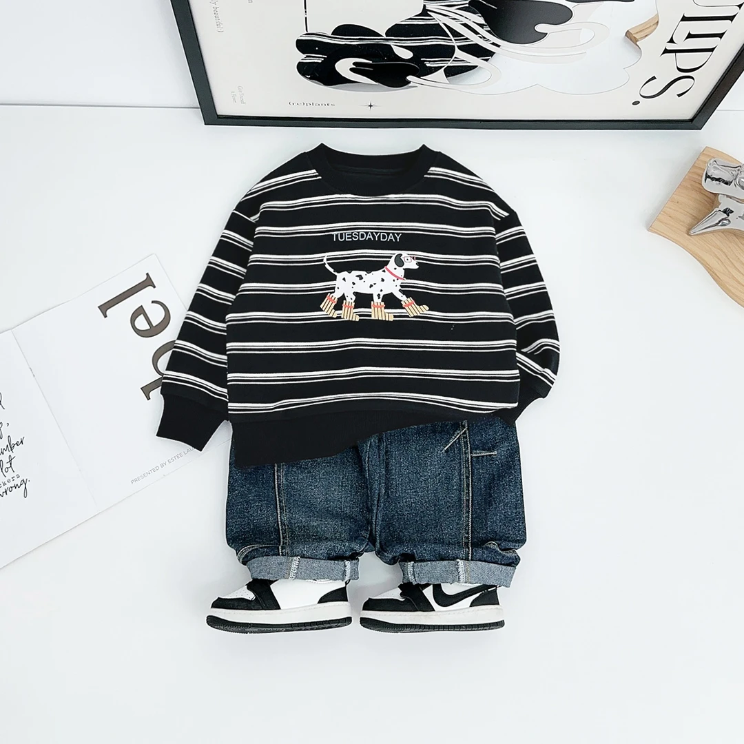 儿童秋卫衣长袖2025新款秋装男童秋冬上衣 FB25300 悠悠童话童装