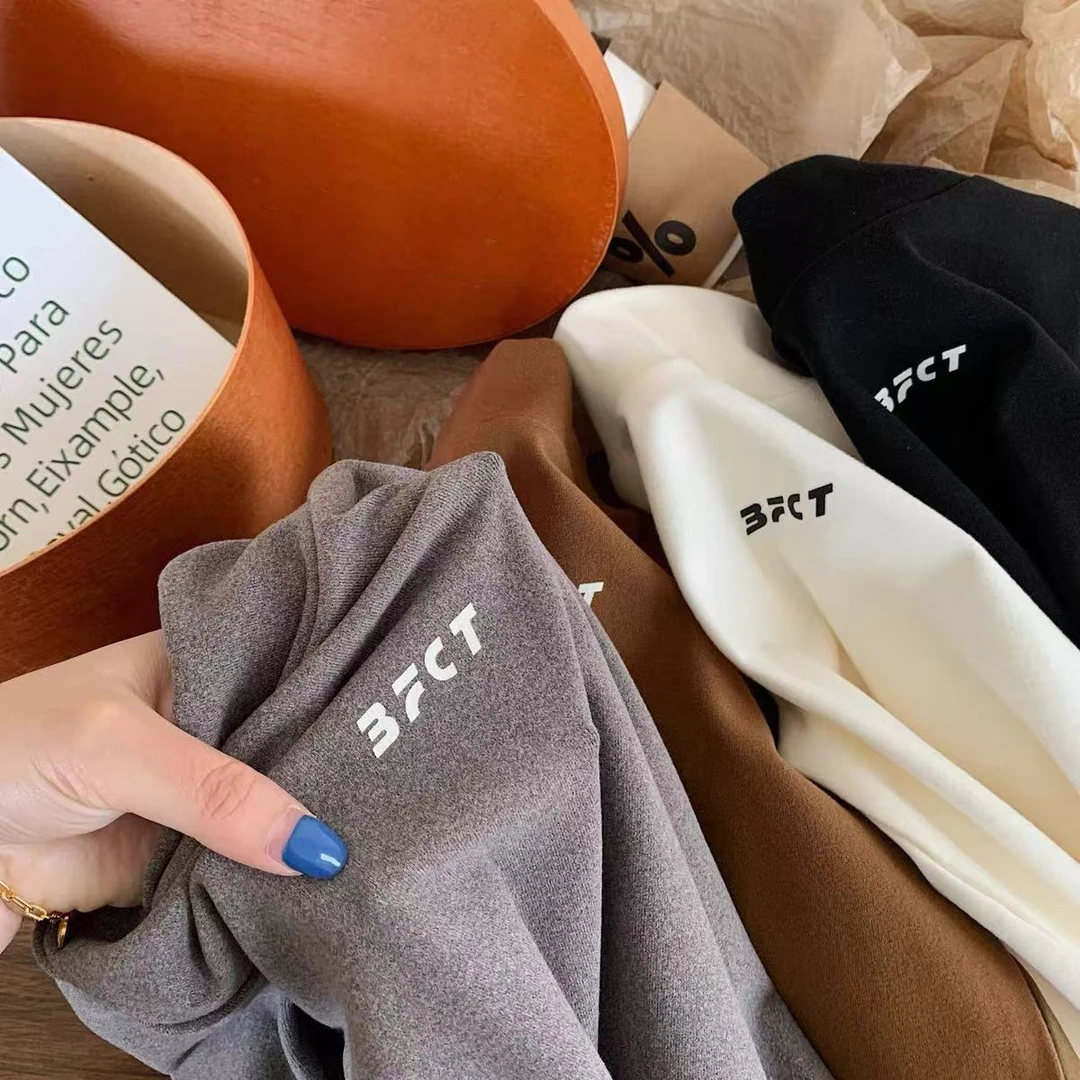 男童德绒宝宝打底衫2025新款上衣卡通字母半高领保暖简约长袖洋气