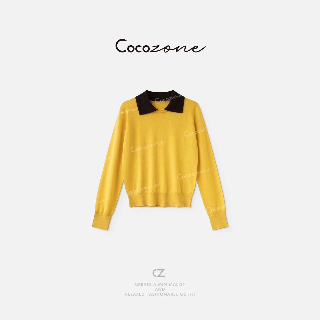 COCO ZONE 刘一一 ”出片毛衣”丝光羊毛混纺毛织上衣 CD2A1664