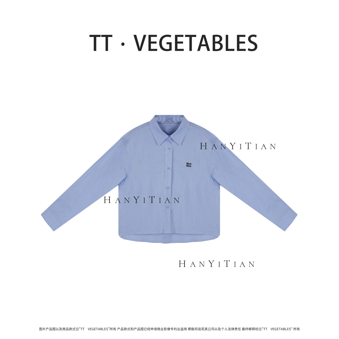 满庭薄荷 显瘦宽松时尚设计感长袖衬衫511073