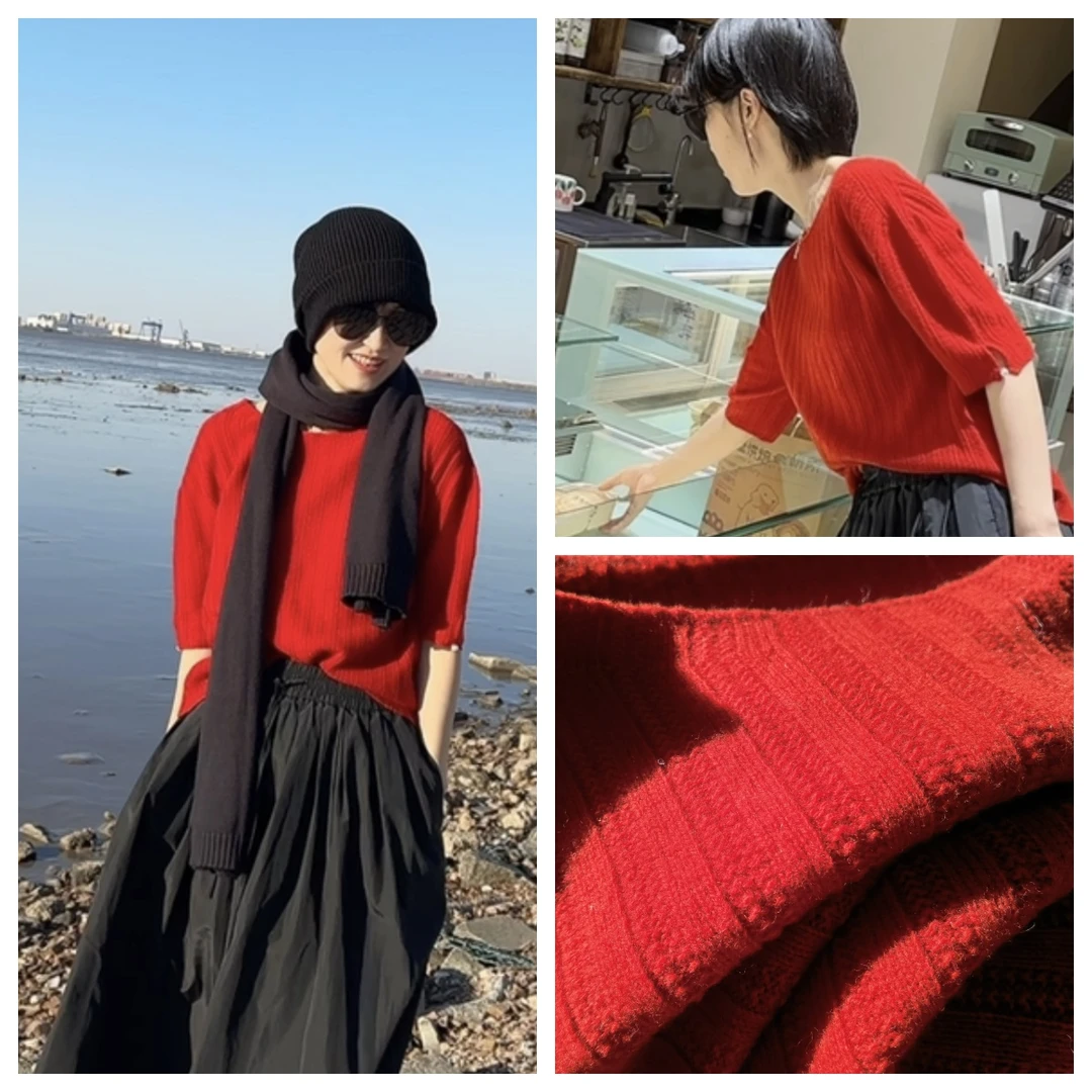 无垠海岸【落肩泡泡肩】羊毛衫YM17-C24NY5163