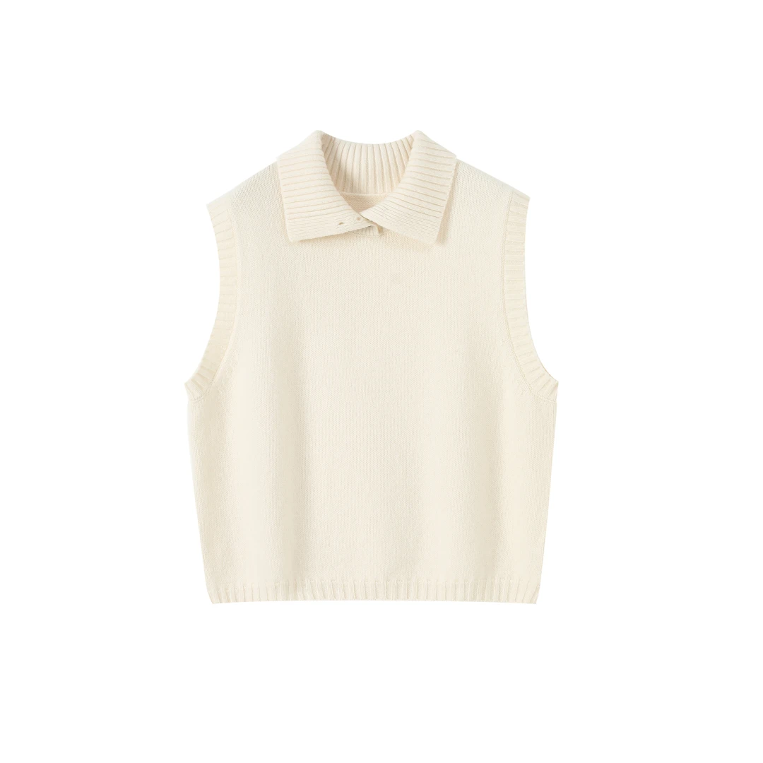 原厂孤品特价清！拍完则无！100%羊毛女士极简百搭马甲