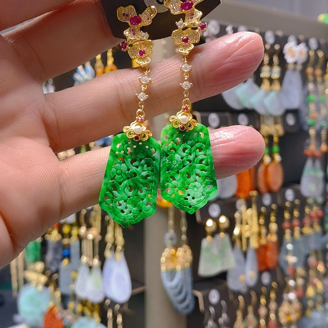 未镶嵌翡翠耳饰翡翠