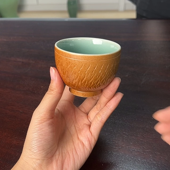 龙泉云间青瓷小米茶器