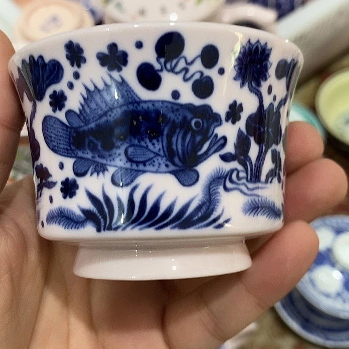 陶摆件景德镇陶瓷主人杯22344