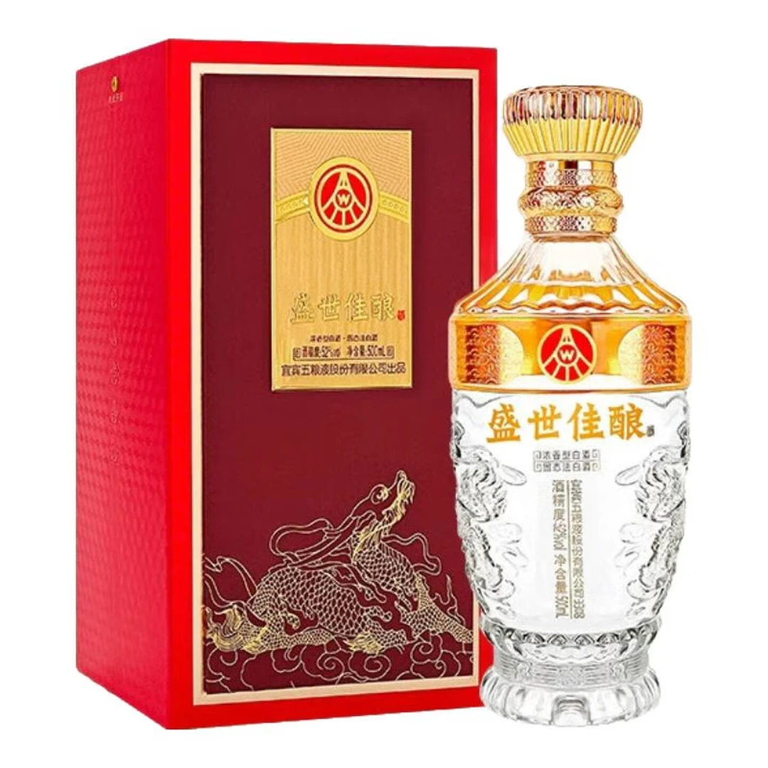 盛世佳盛世佳酿福泽绵长浓香白酒宜宾五粮液股份出品500ml52度500