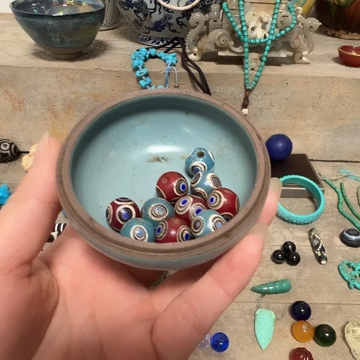 赵***孟摆件瓷器工艺精湛