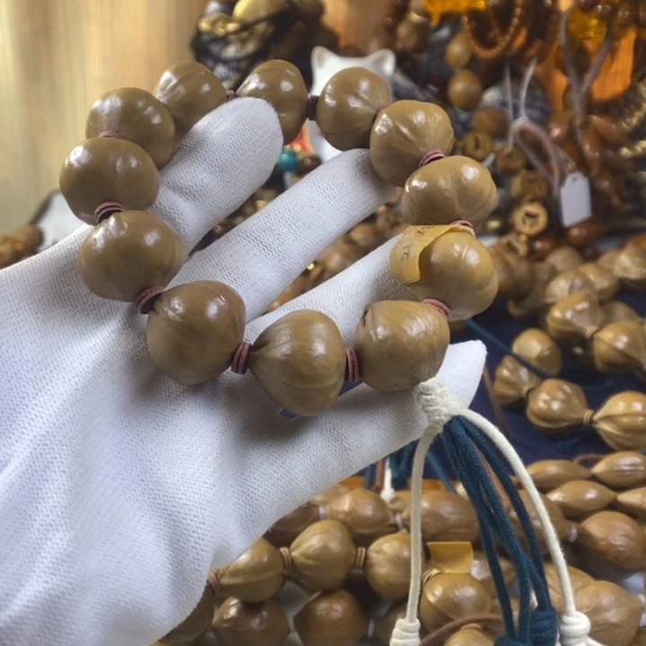 我***狗橄榄核手串/手链21-20三花素