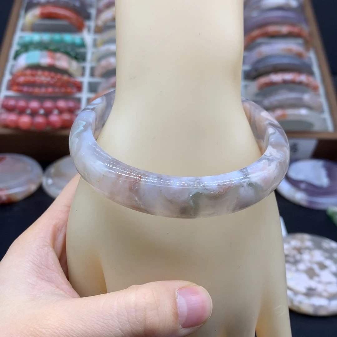 【闪购商品】玛瑙/玉髓手镯未镶嵌城*喵