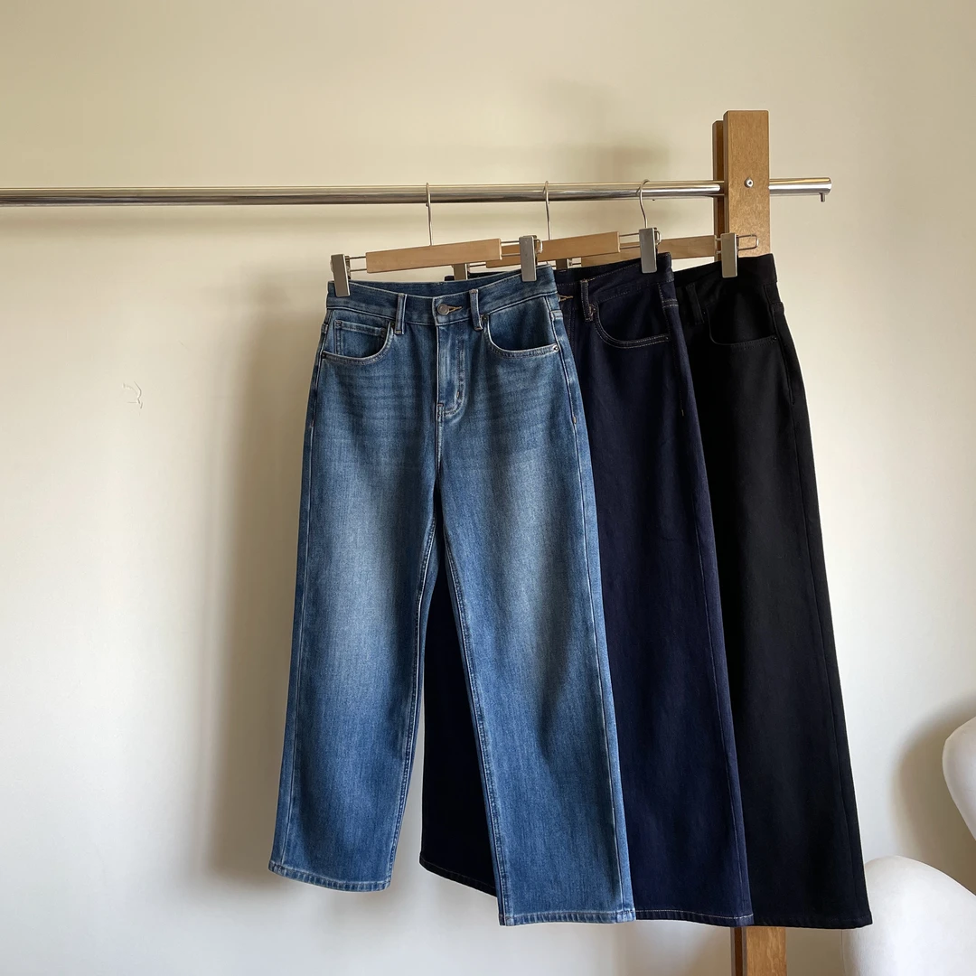 【王小姐】敲推 “城市裤” 四面弹 九分法棍裤 牛仔裤女