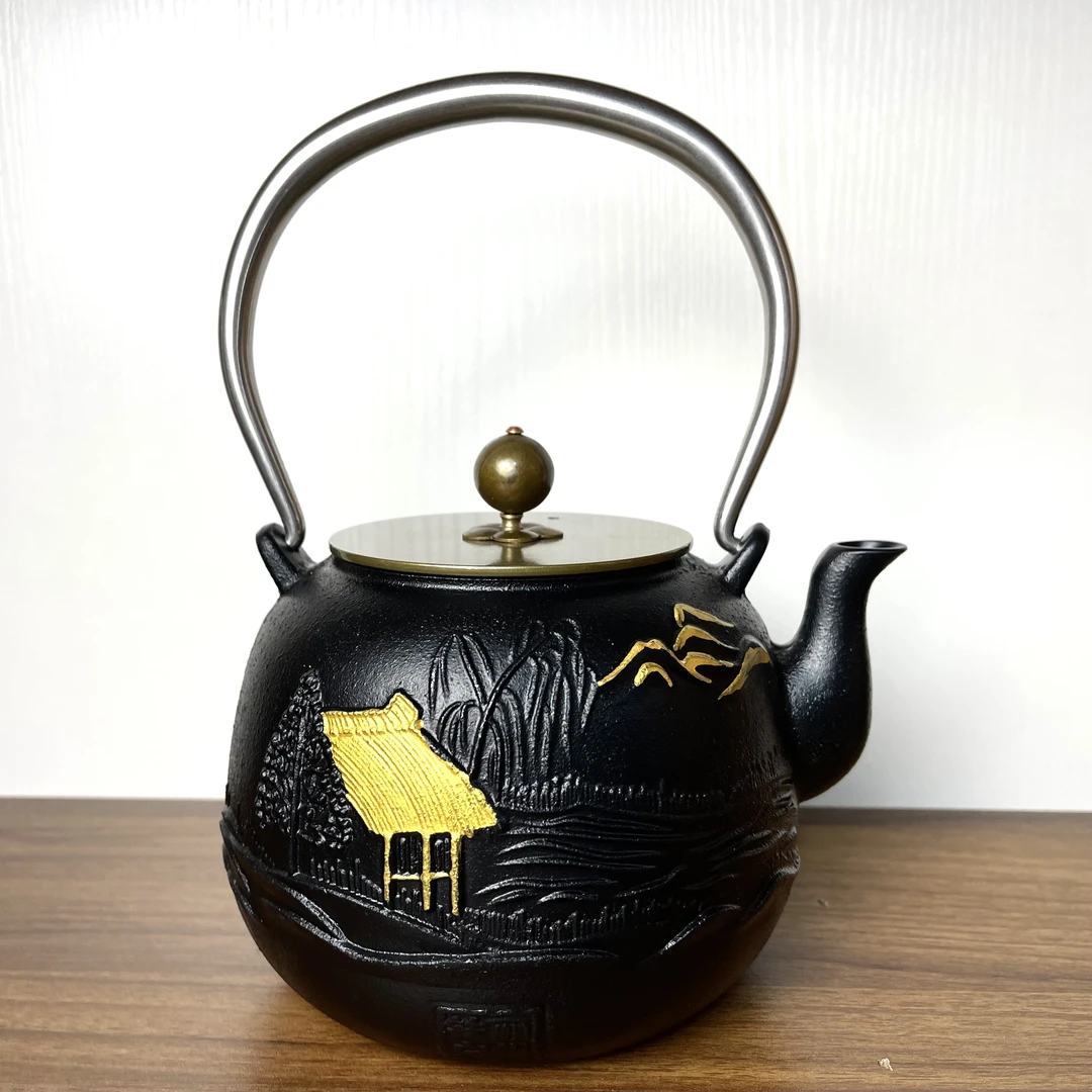 【山水人家1.2L】大容量煮茶泡茶壶家用围炉养生烧水壶户外茶具