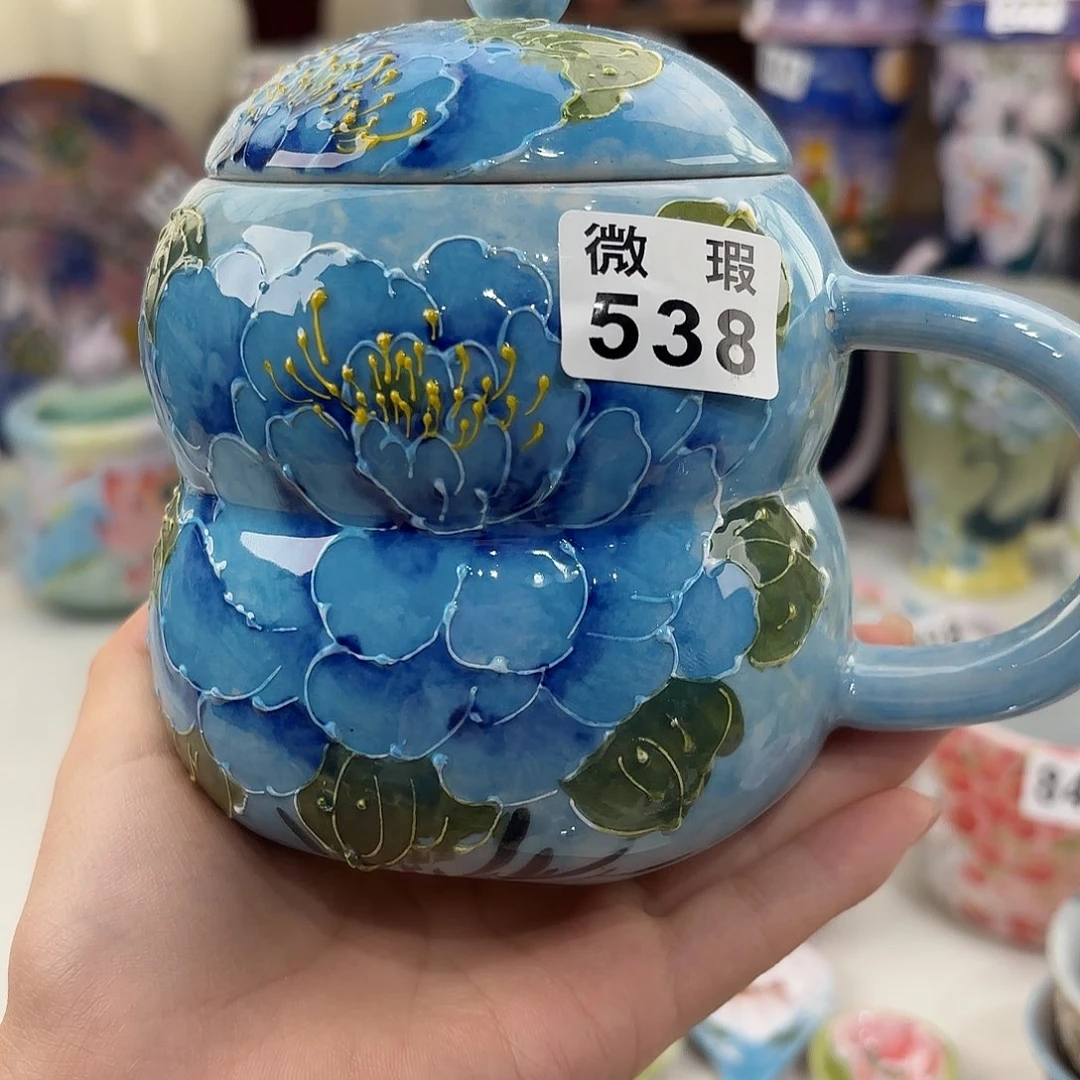 景德镇手绘高温釉下彩陶瓷茶具
