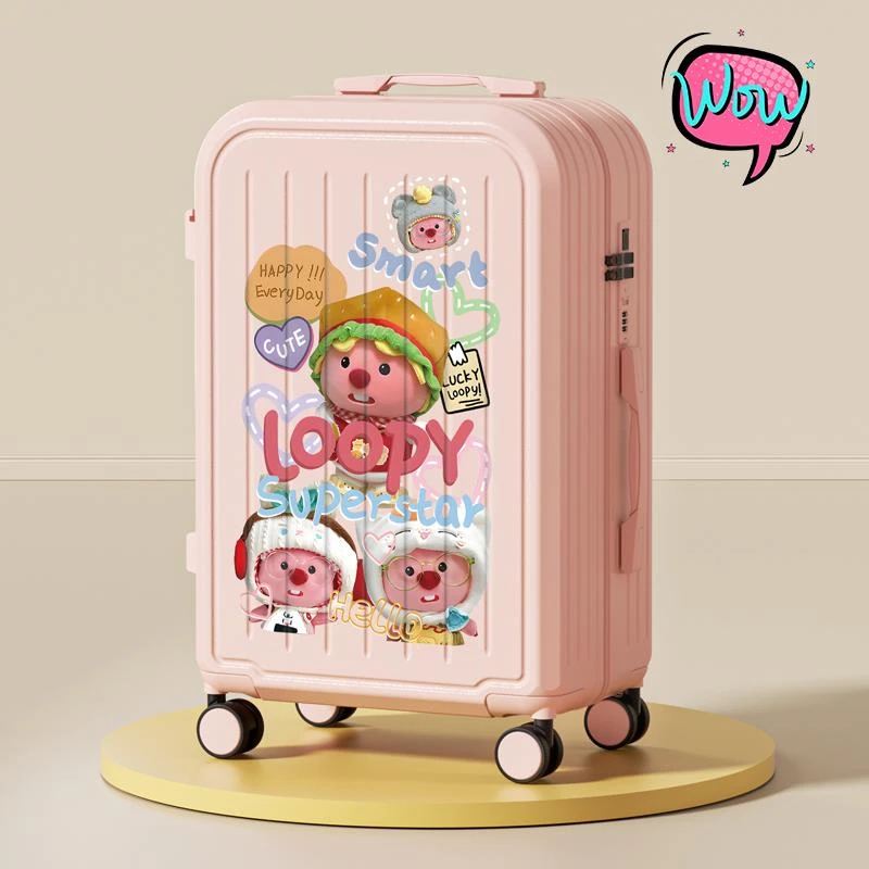 FAVMARTHA多巴胺新款行李箱小型20寸旅行箱24寸卡通儿童拉杆箱女