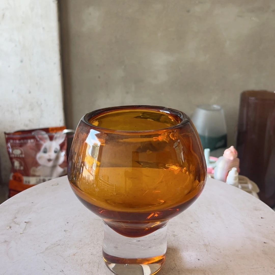 琉璃花器微瑕高度17