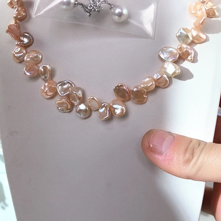 淡水珍珠项链银S925镶嵌J****n