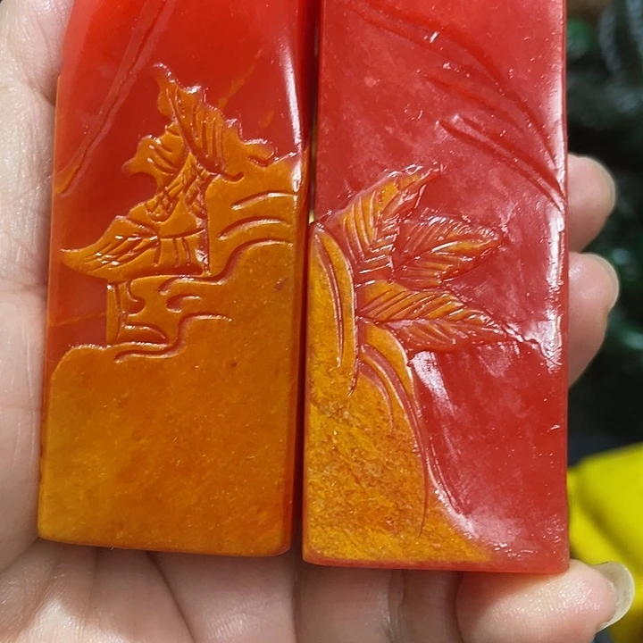 寿山石印石桃***人篆刻印章引首章闲章姓名章生日礼物