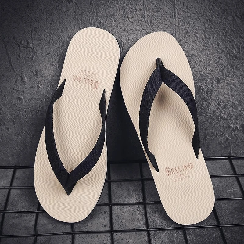 拖鞋男夏人字拖时尚外穿轻奢新款夹脚个性潮流布带男士凉鞋沙滩鞋