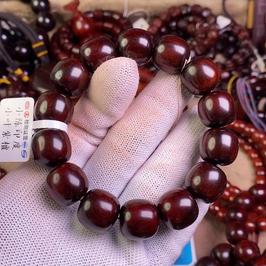 小叶紫檀手串/手链舜*无胶无蜡14✖️15老型泥料