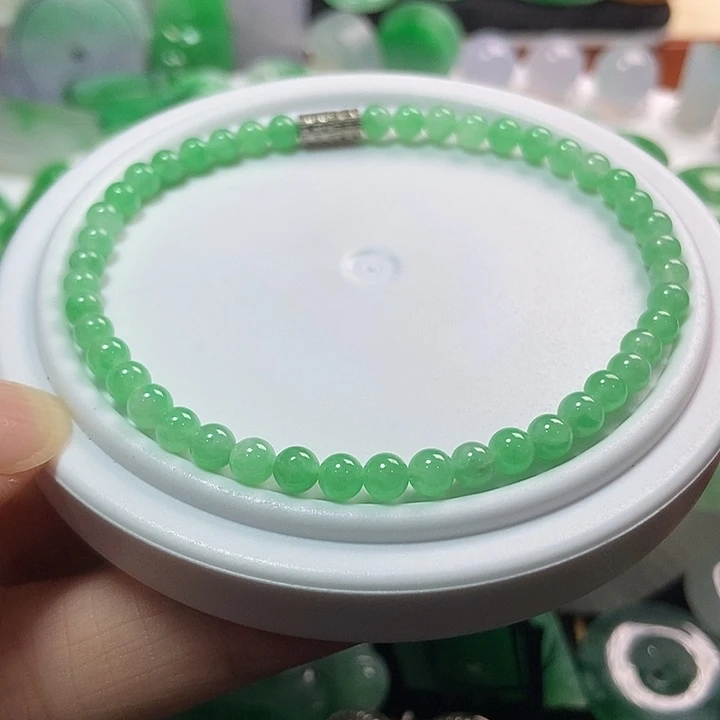 颈饰未镶嵌翡翠手串小米珠