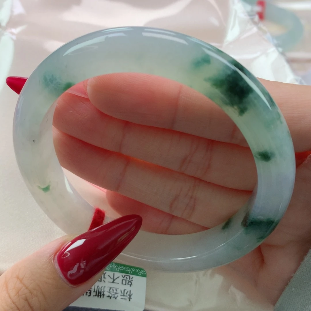 未镶嵌手镯翡翠缅甸天然翡翠A货58