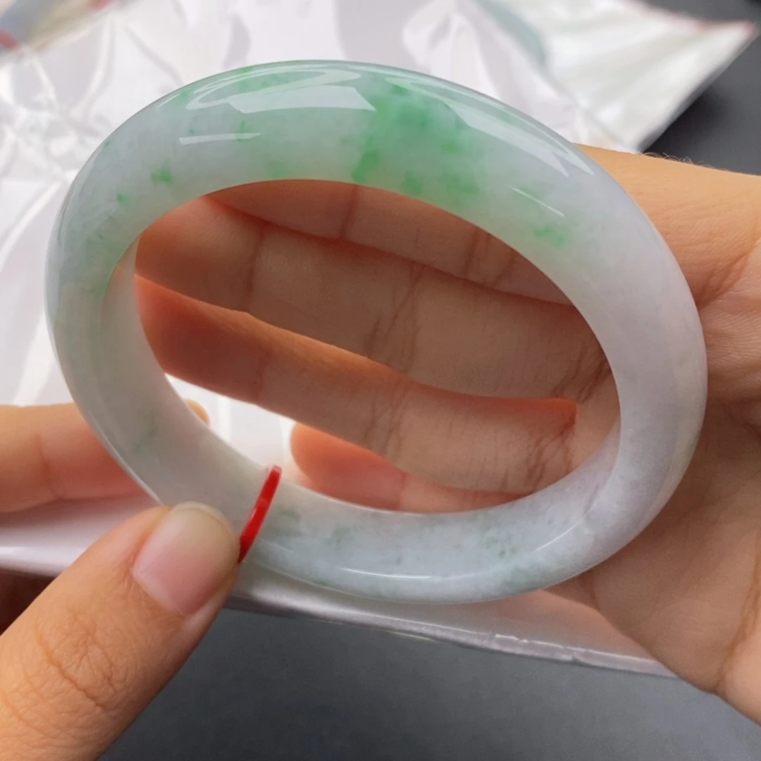 翡翠未镶嵌手镯60正圈