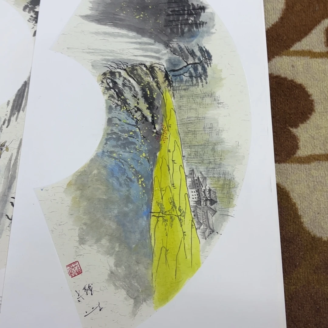 国画赵铁33-66卡纸作品艺