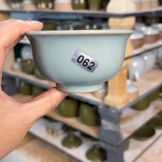 杯062号仿古釉厚胎压手杯微微不完美纯体验