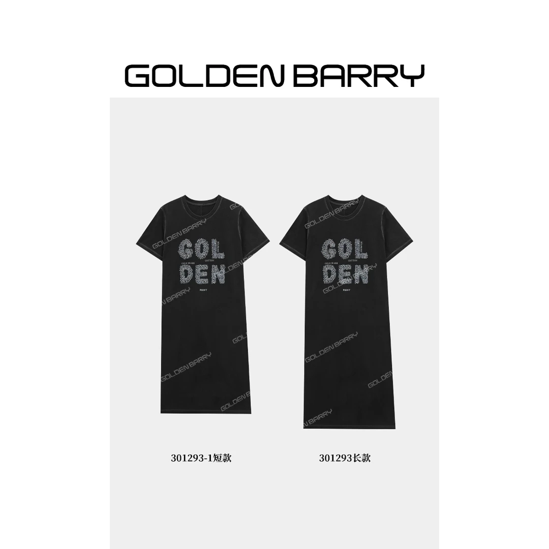 GOLDENBARRY|301293/-1“漫游裙”烫钻T恤裙