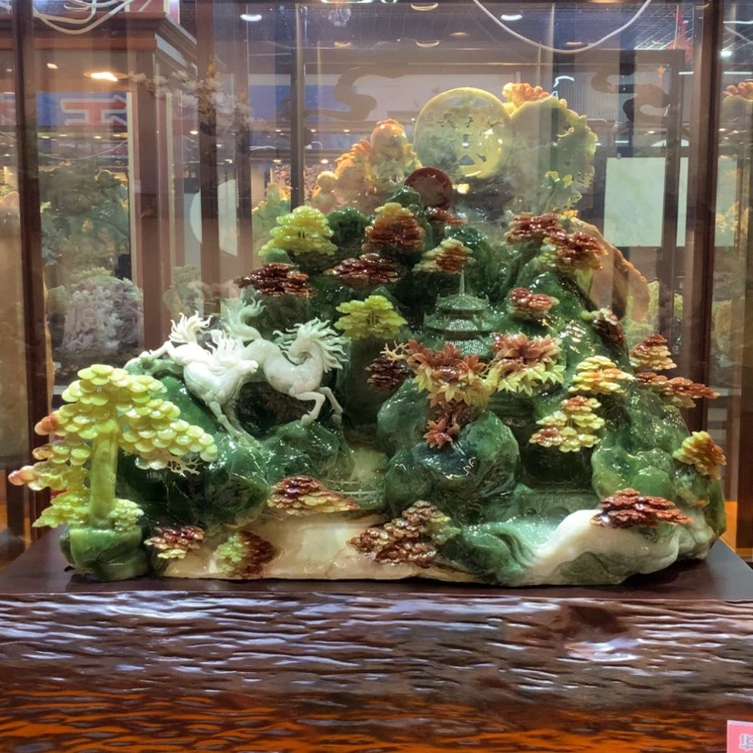 【闪购商品】未镶嵌蛇纹石玉摆件覆膜