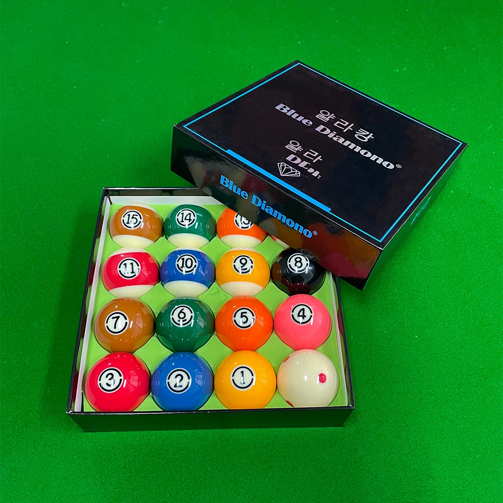 树脂球台球中式黑八台球子韩标蓝砖黑金刚球房专用大号台球用品