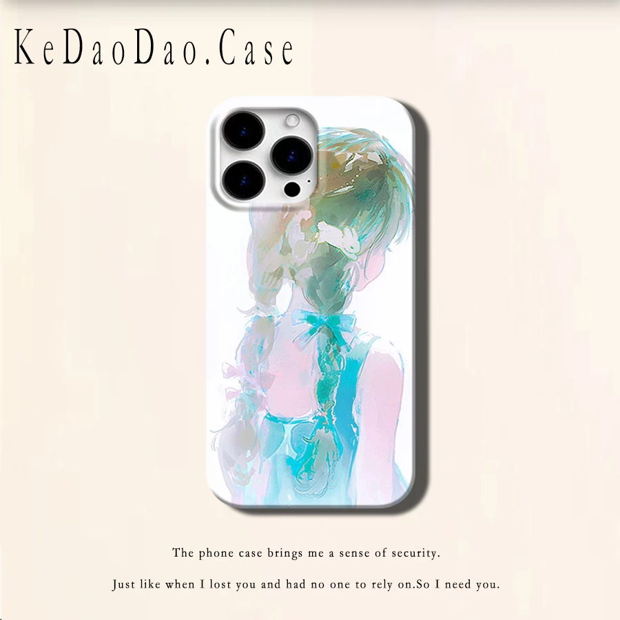 背影女孩适用苹果手机壳15Promax可爱16pro小众13潮流14p简约