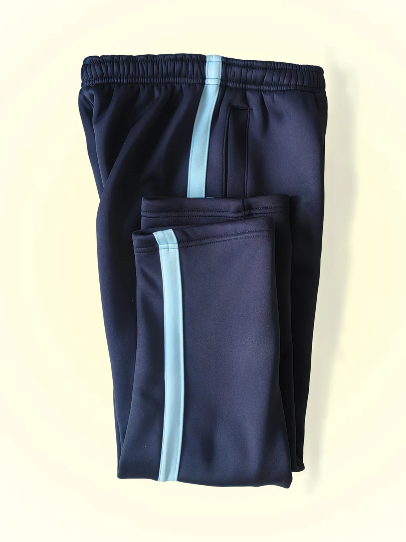 （岱岳区加绒裤子）小学初中蓝单杠加绒裤子