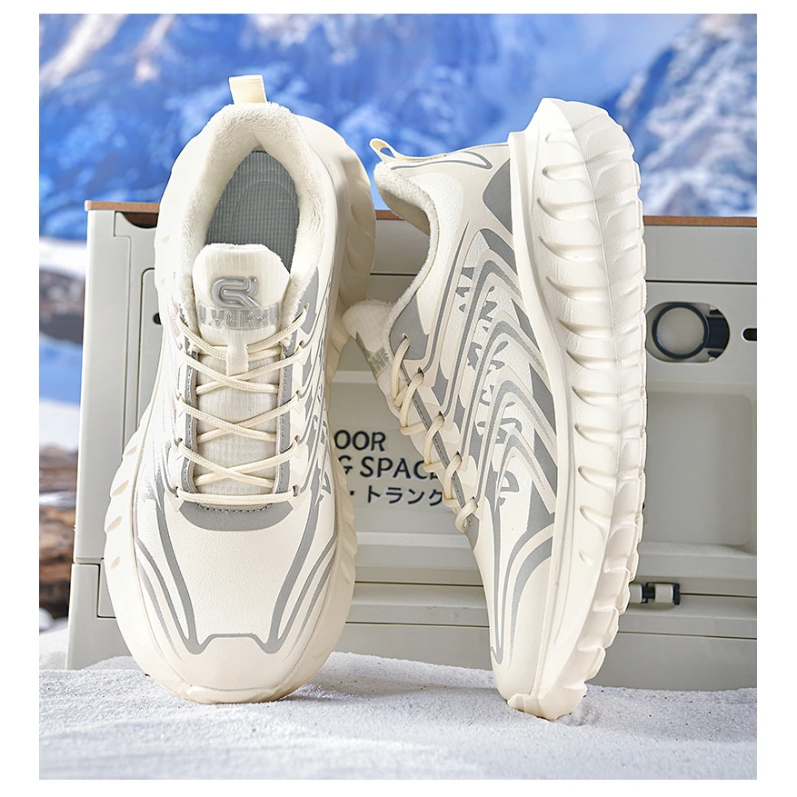 【威亚逊/V.YERXU】加厚加绒休闲百搭跑步鞋秋冬季男女运动鞋16810