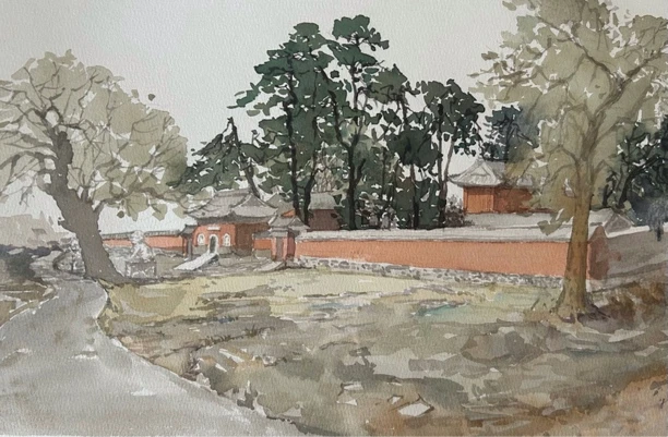 装饰画水彩现代装饰画