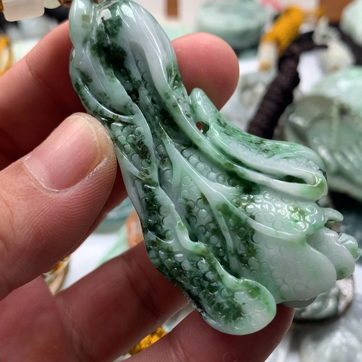 颈饰未镶嵌翡翠保真天然a货翡翠