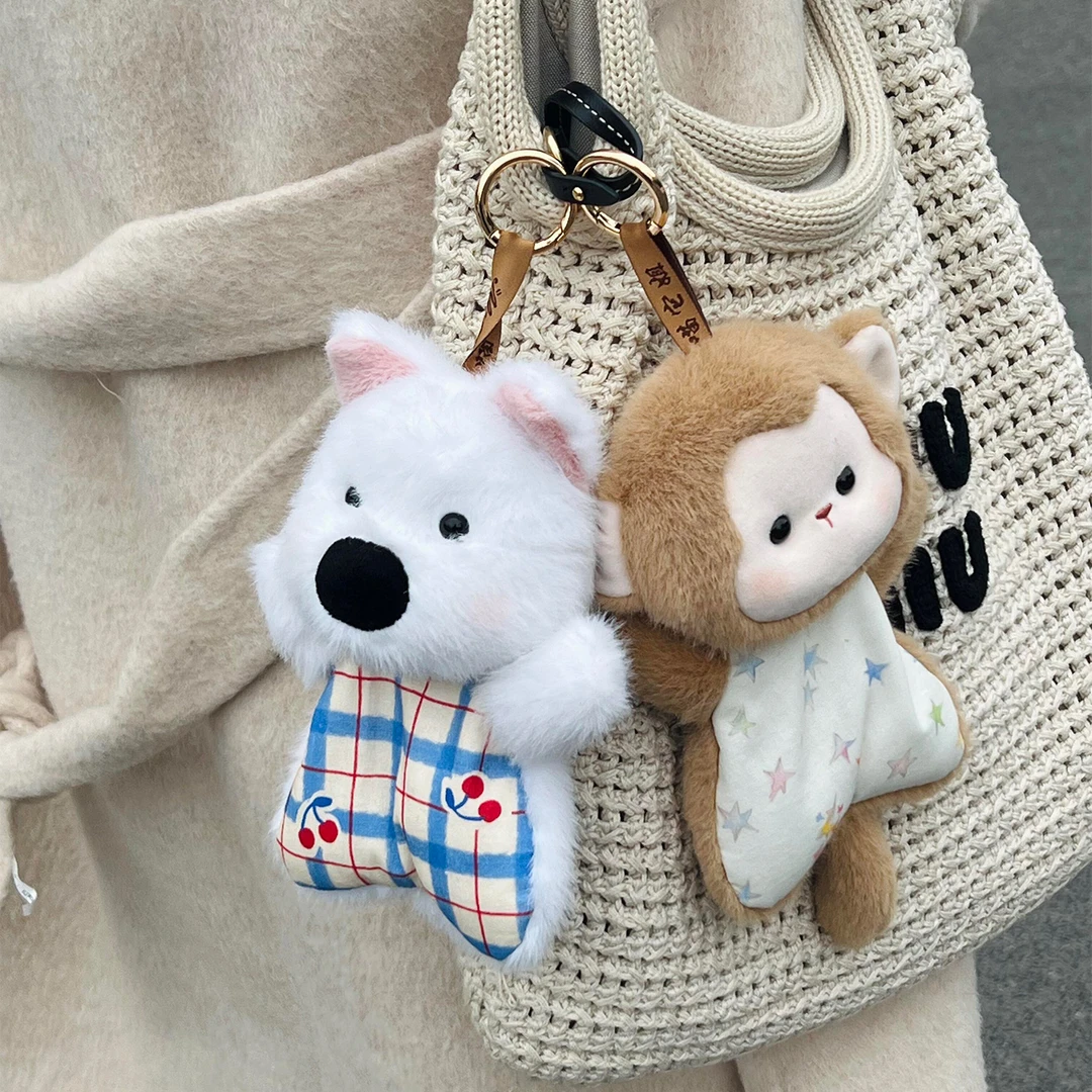 豆袋安抚玩偶小象毛绒玩具解压捏捏陪伴手偶布娃娃小熊猫背包挂件