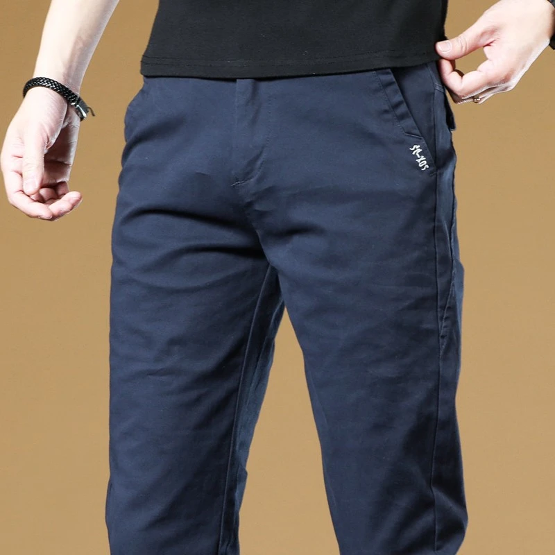 香港秋冬季2025新款休闲裤男士高端潮流直筒宽松商务弹力百搭长裤