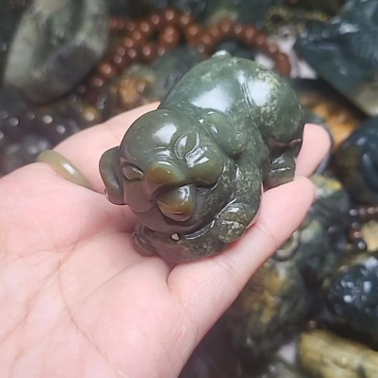 岫岩河磨玉（透闪石质玉）未镶嵌挂件