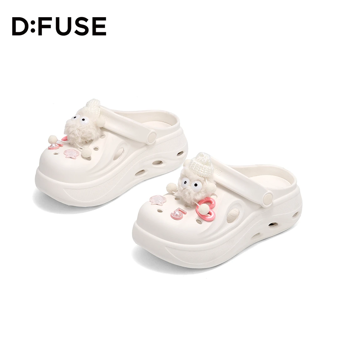 D:Fuse/迪芙斯2025年新款时尚卡通动漫女洞洞鞋网红夏季凉鞋