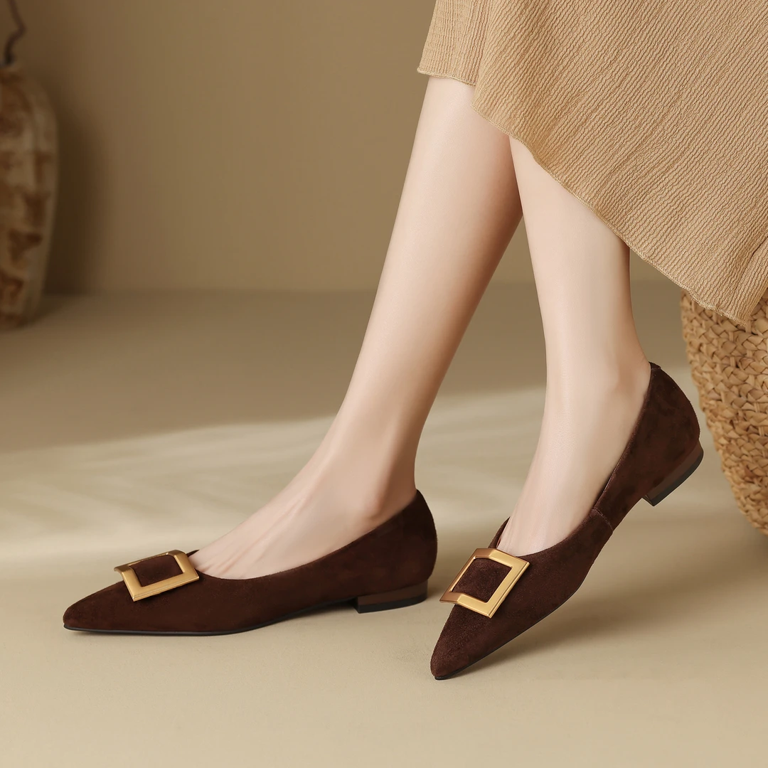 星期六浅口单鞋女2025年尖头气质高跟女鞋舒适百搭通勤上班舒服