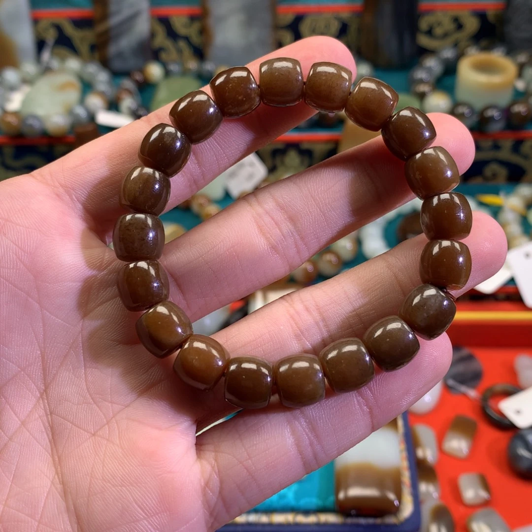 和田玉（糖玉）未镶嵌手链福利品不退不换