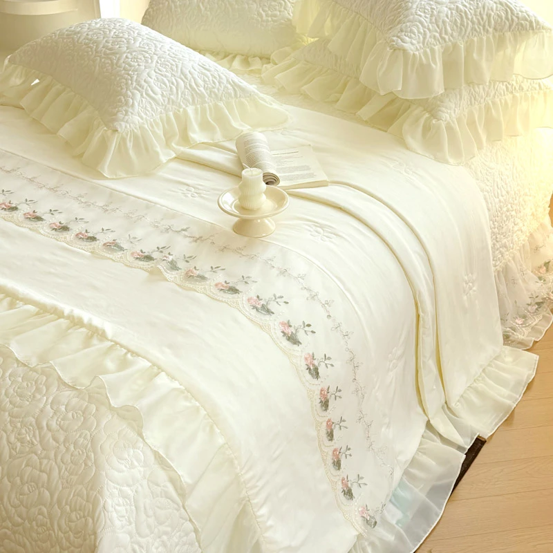 ＄奢匠专柜正品轻奢克拉恋人凉感丝系列【夏被四件套】床品套件