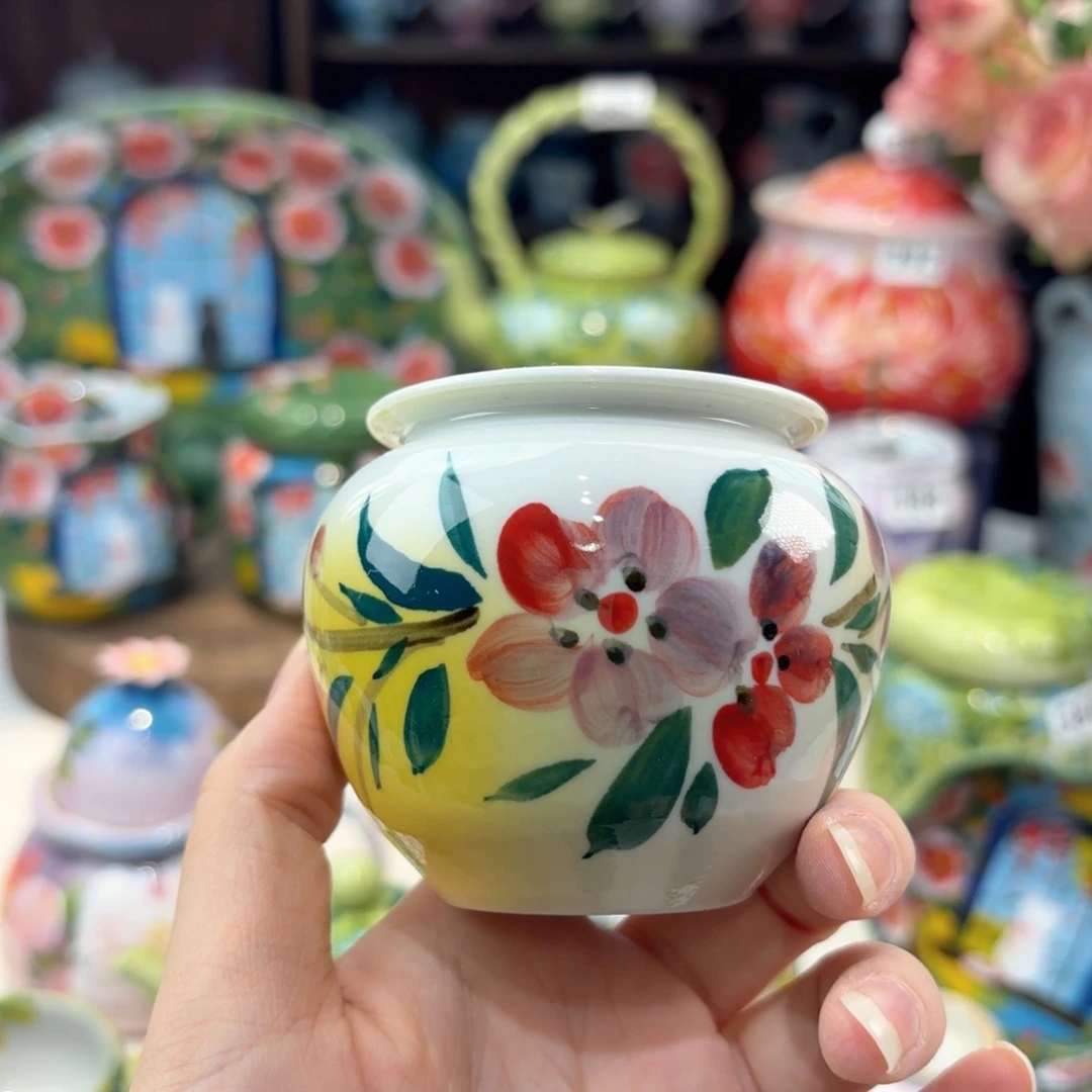 景德镇手绘高温釉下彩陶瓷茶具